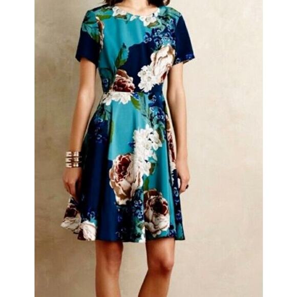 Corey Lynn Calter Women's Floral Paeonia Dress Size 0 Sheath Floral Romantic - Picture 11 of 11